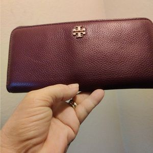 Tory Burch burgundy wallet
